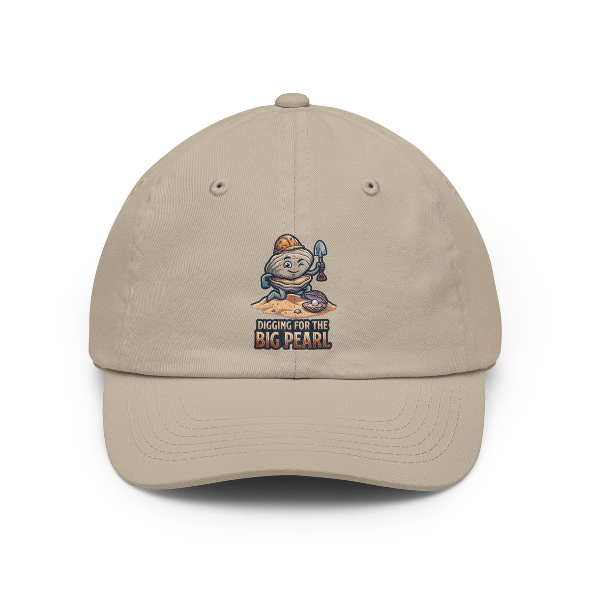 Color: Stone | Digging For The Big Pearl Dad Hat
