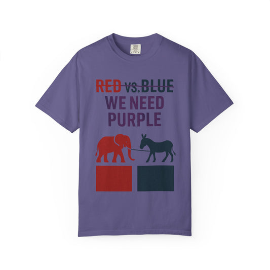 "The Lesser Evil Election" Unisex Garment-Dyed T-shirt
