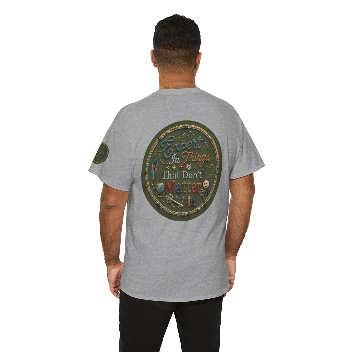 Color: Sport Grey | Expert In Things That Don't Matter Premium Graphic Tee
