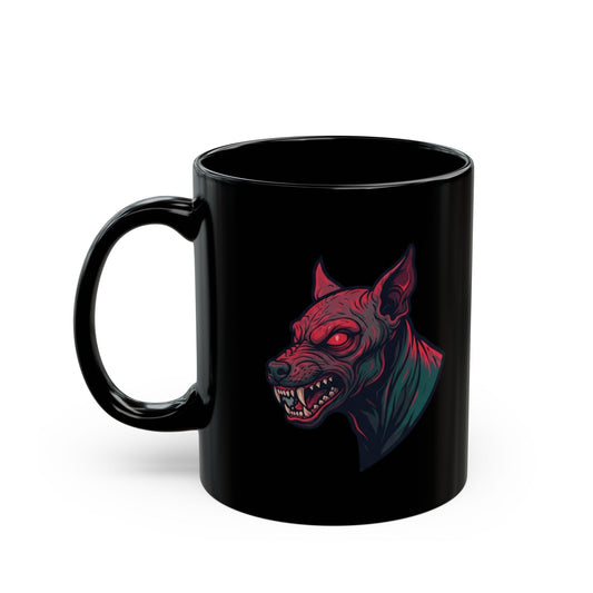 "Chupacabra (Puerto Rico-Latin America)" Black Ceramic Mug — Graphic