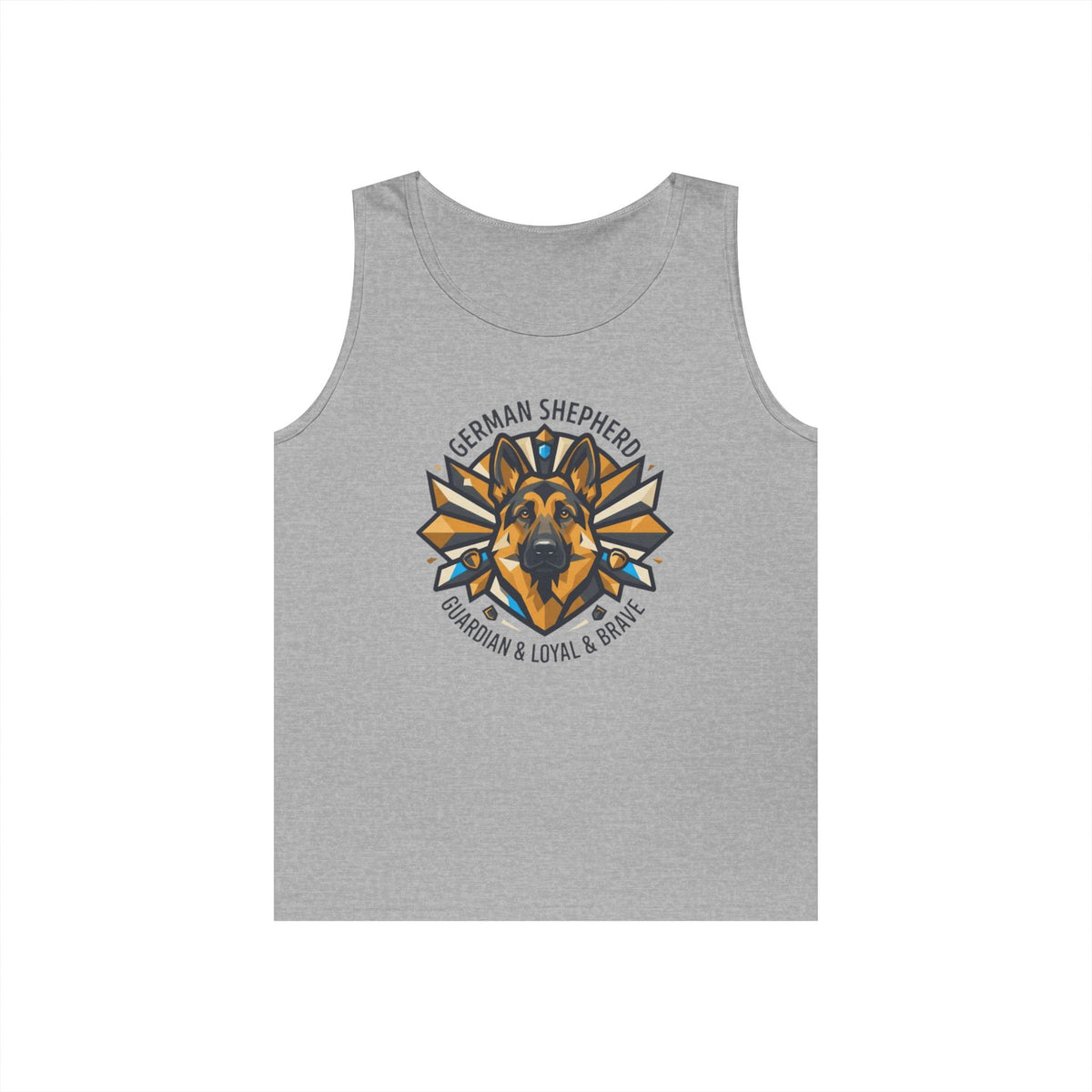 "German Shepherd Guardian Loyal Brave" Tank Top