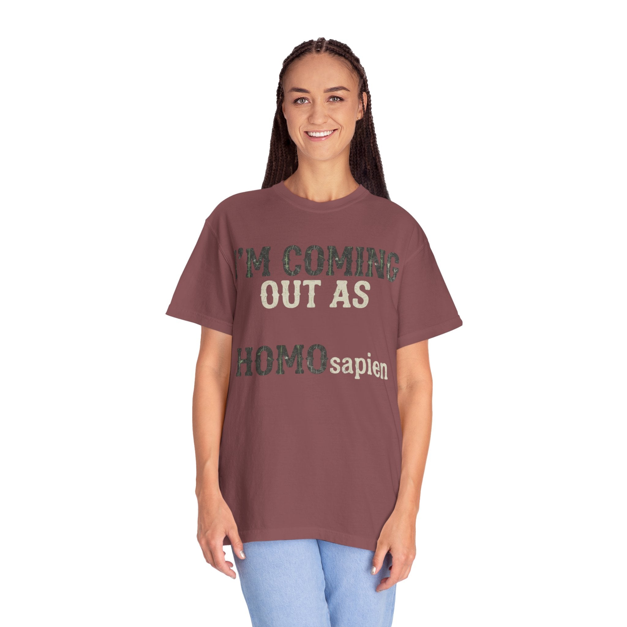 "I'm Coming Out" Unisex Garment-Dyed Tee