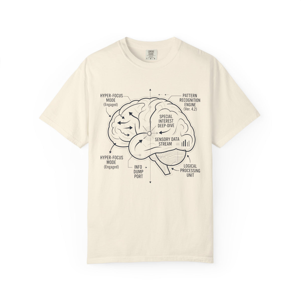 Color: Ivory | Not Broken Unisex Garment-Dyed Tee