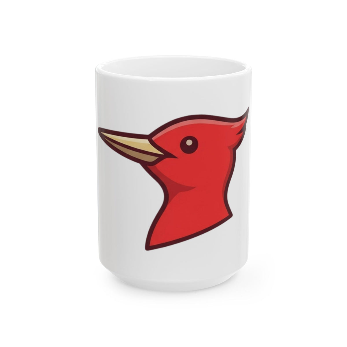 "Look At That Big Red Pecker" White Ceramic Mug — Graphic
