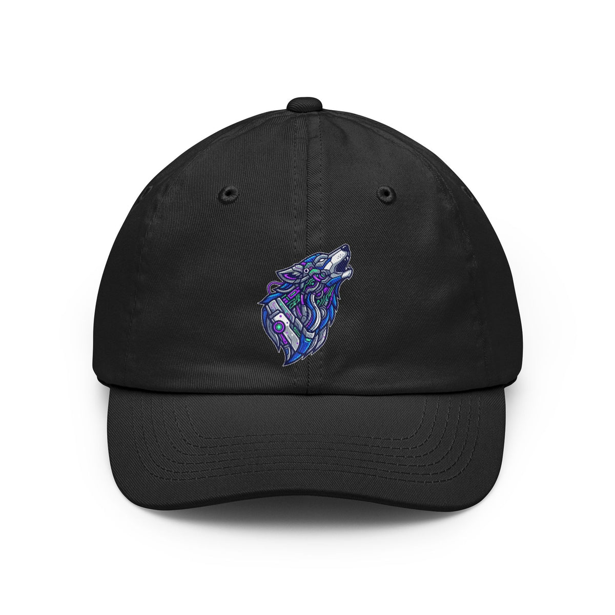 Color: Black | Cyber Wolf Dad Hat