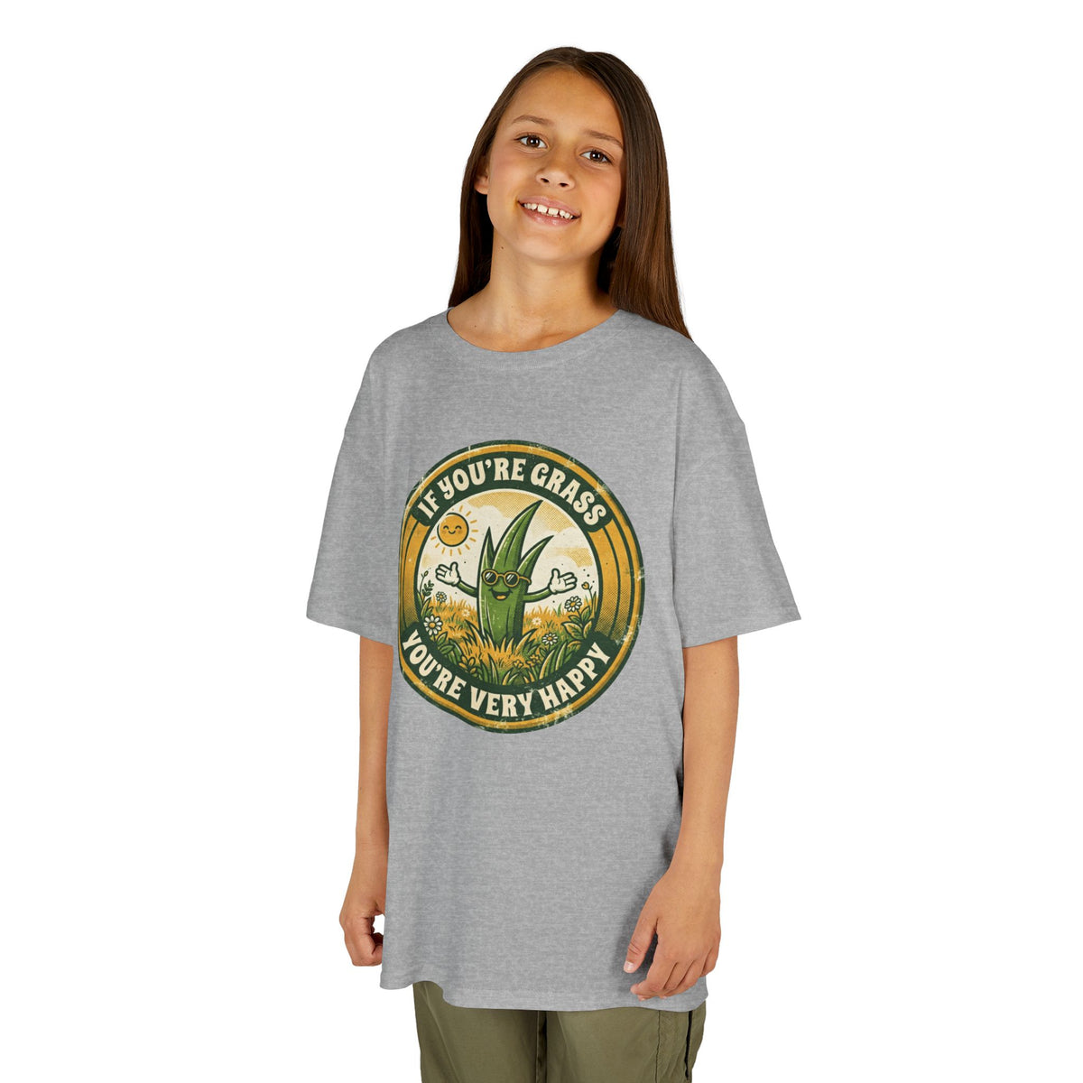 "If You're Grass You're Very Happy" Kids Tee