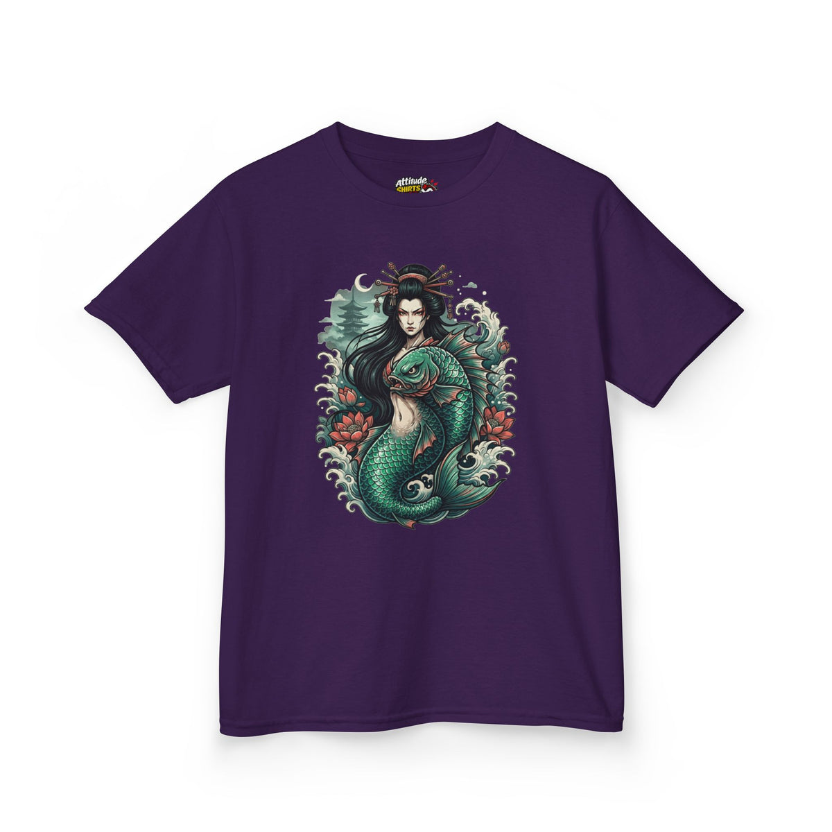 Color: Purple | Ningyo (Japanese Folklore) Kids Tee