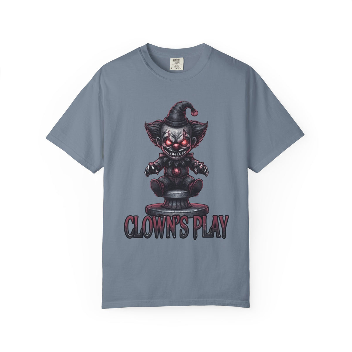 Color: Blue Jean | Clown Play Unisex Garment-Dyed Tee