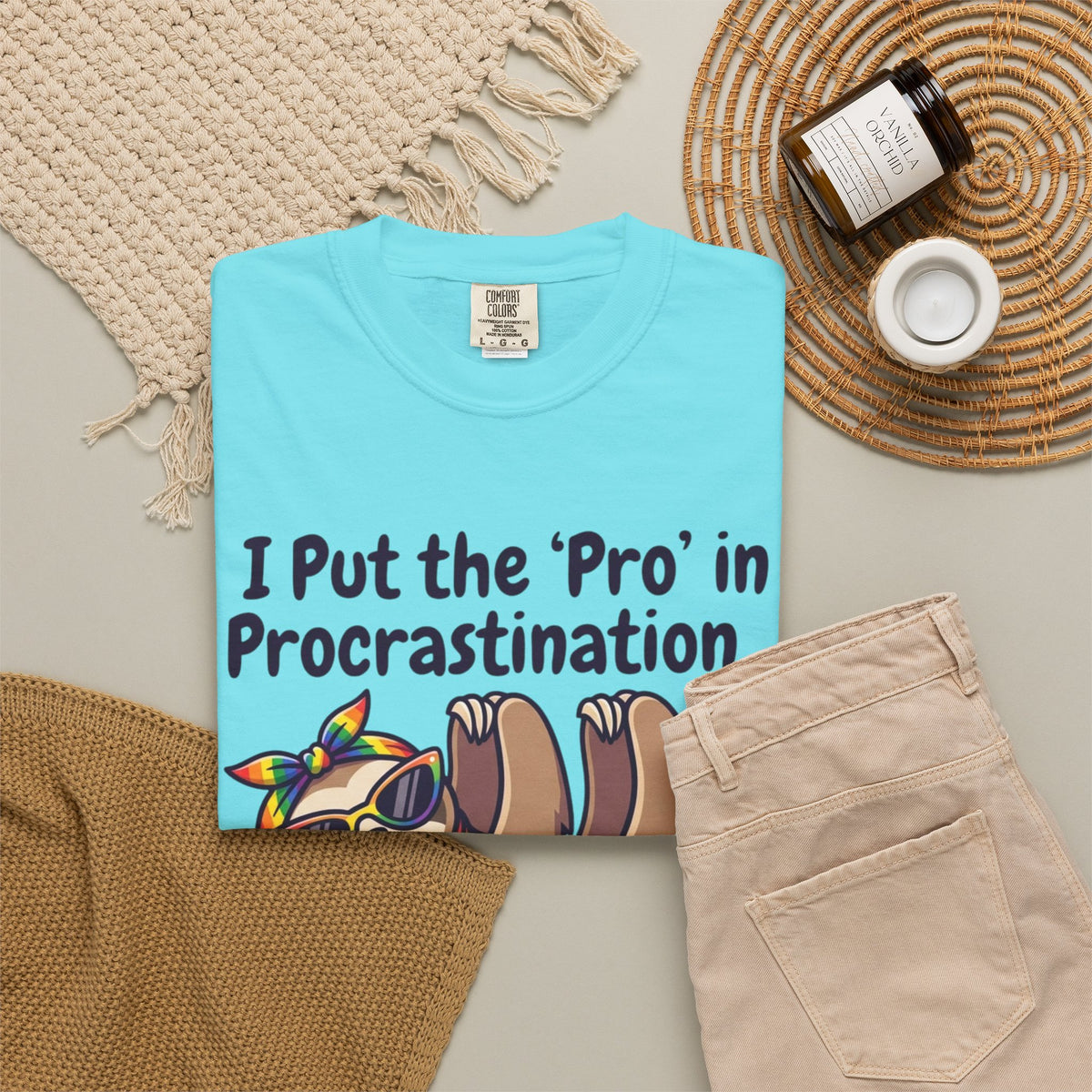 Pro in Problematic Flirting Unisex Garment-Dyed Tee