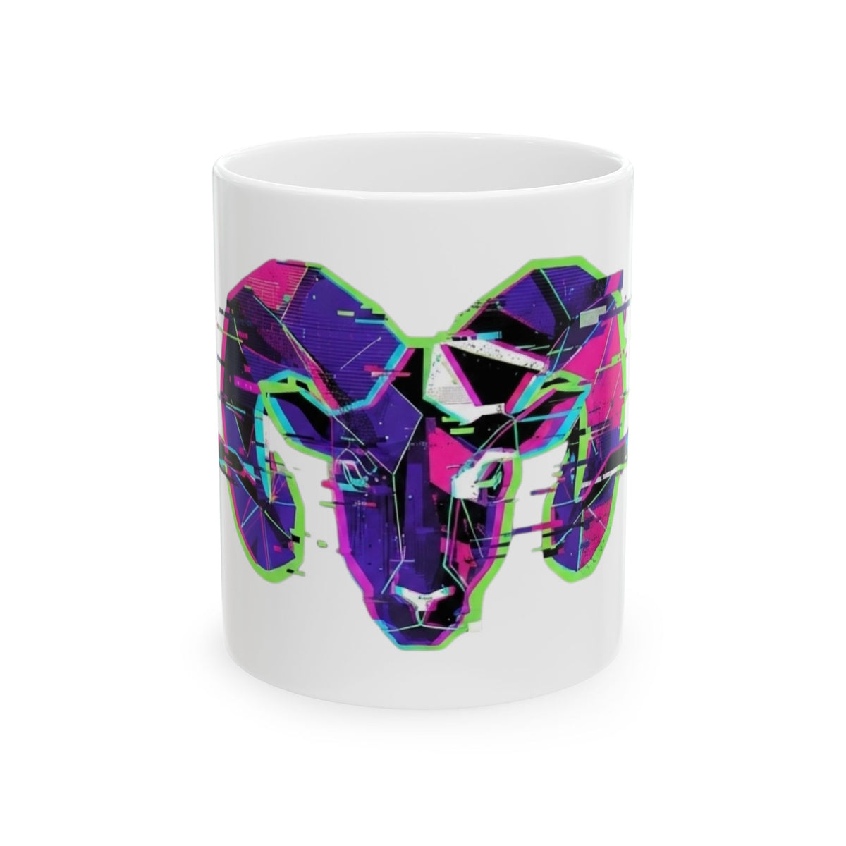 "Aries" White Ceramic Mug — Graphic