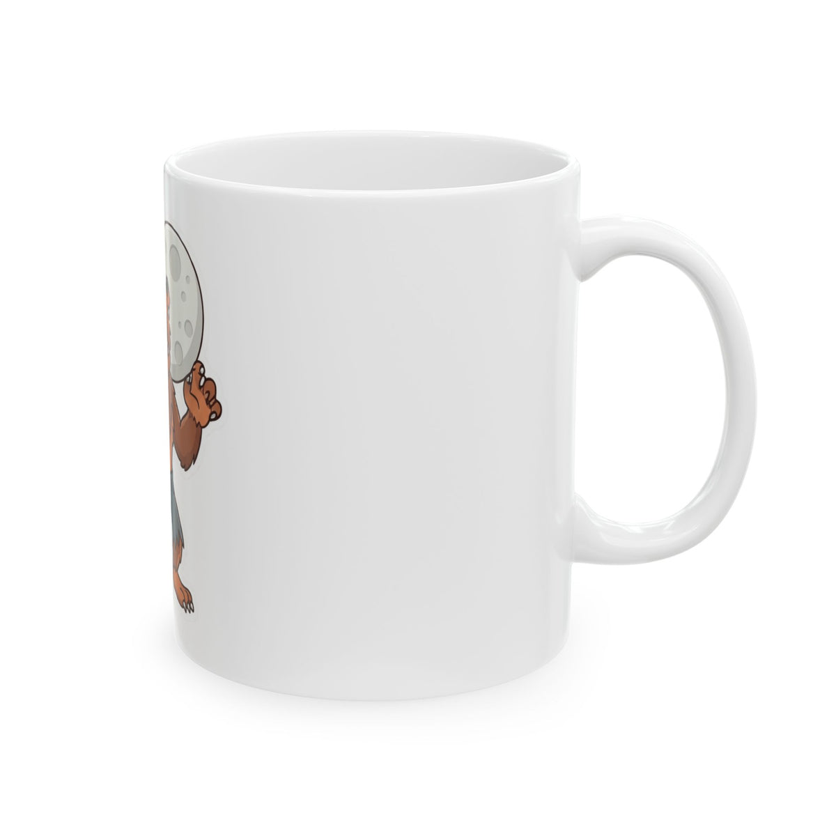 "Werewolf" White Ceramic Mug