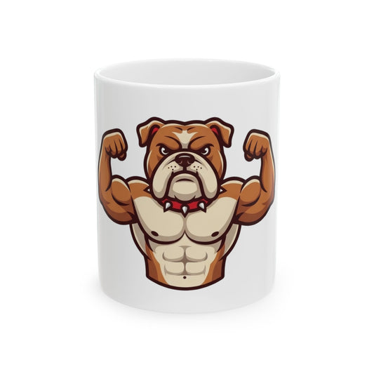 "Bull Credible" White Ceramic Mug — Graphic