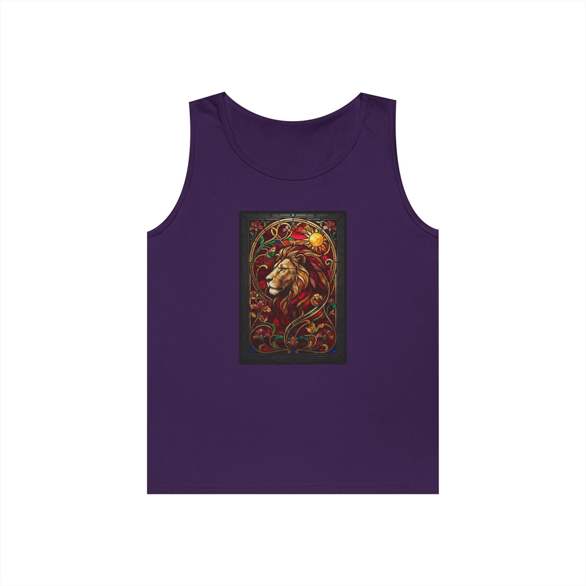 "Stained Glass Sign LEO" Tank Top