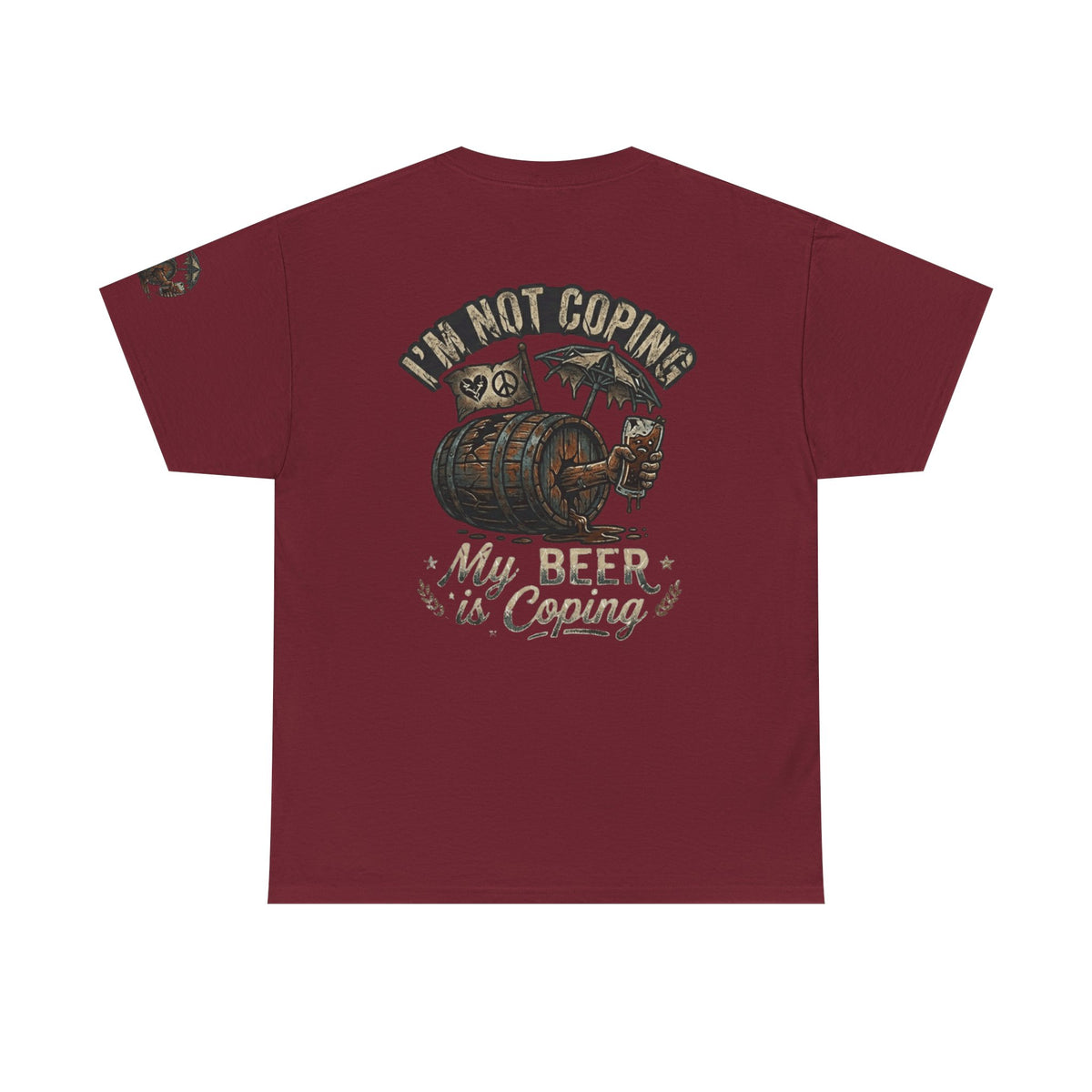 Color: Garnet | Beer is Coping Premium Graphic Tee