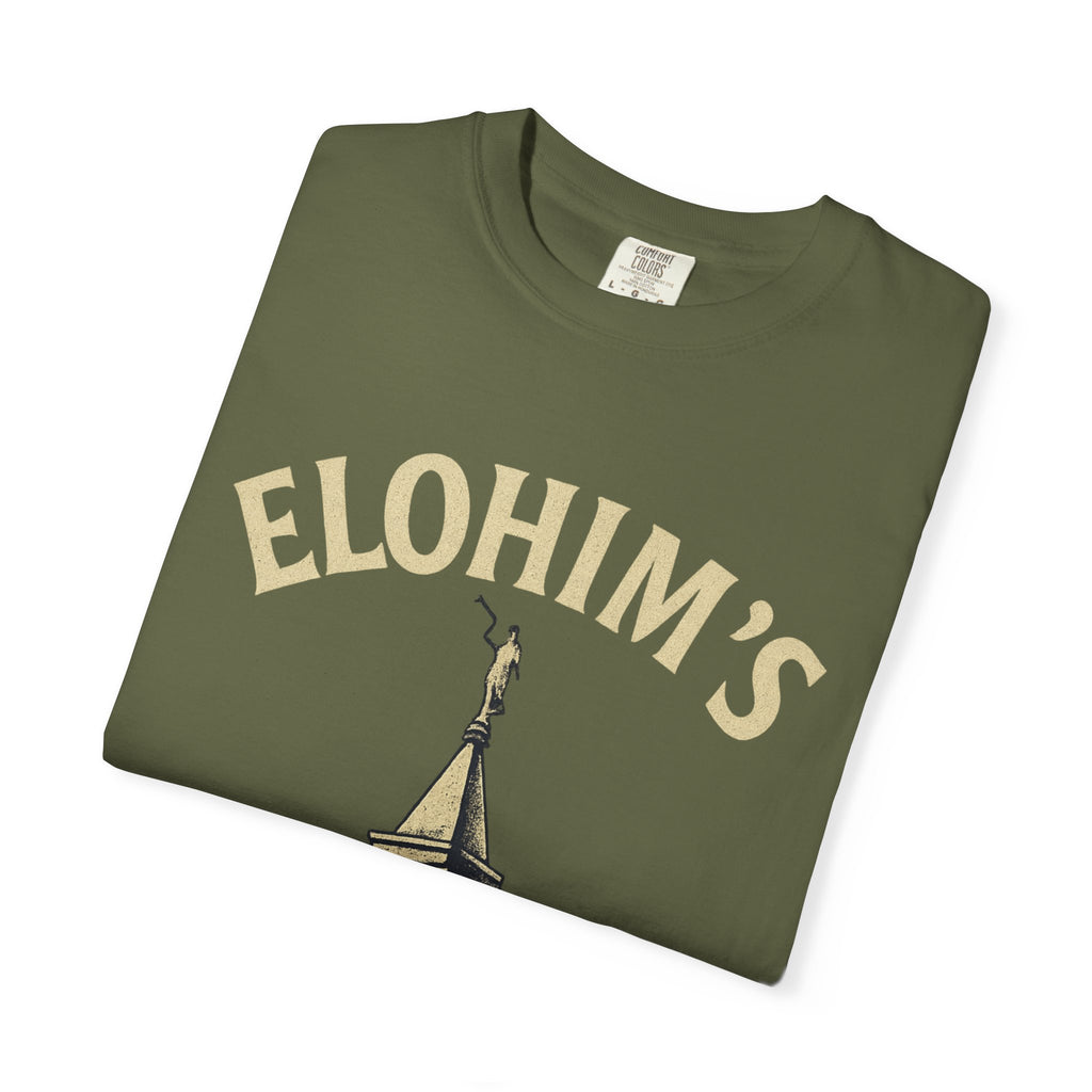 "Elohim's Favorite Apostate" Unisex Garment-Dyed T-shirt