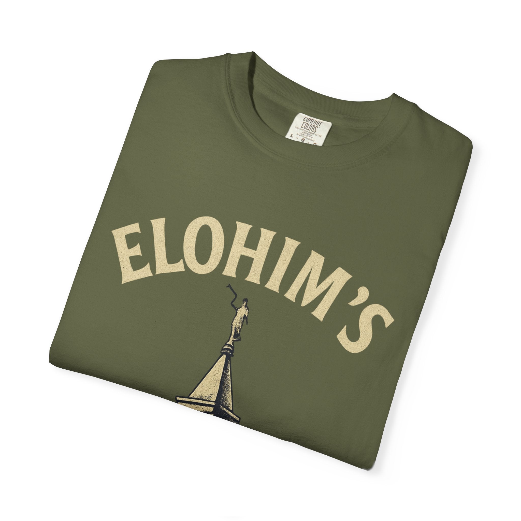 "Elohim's Favorite Apostate" Unisex Garment-Dyed T-shirt