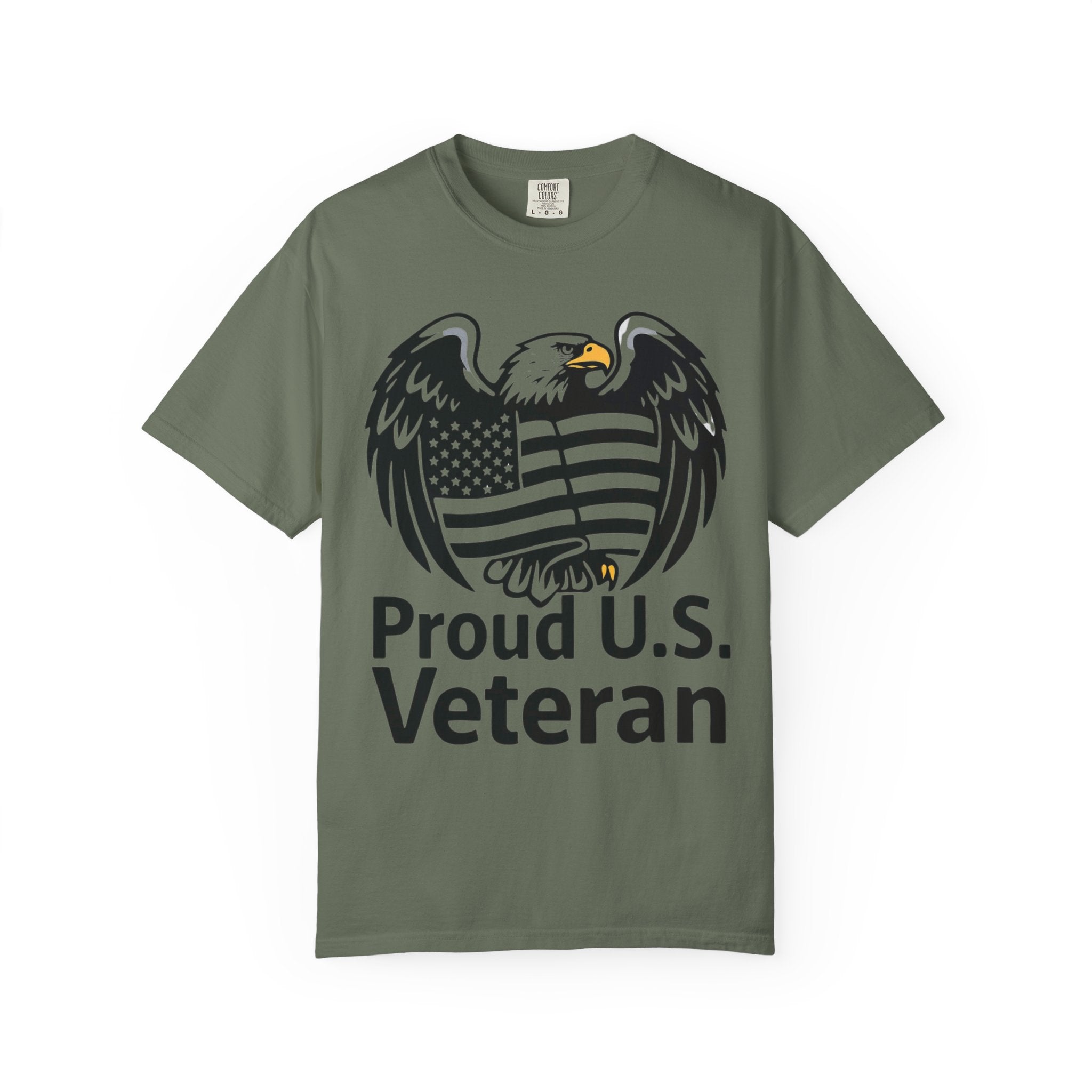"Proud US Veteran-2" Unisex Garment-Dyed T-shirt