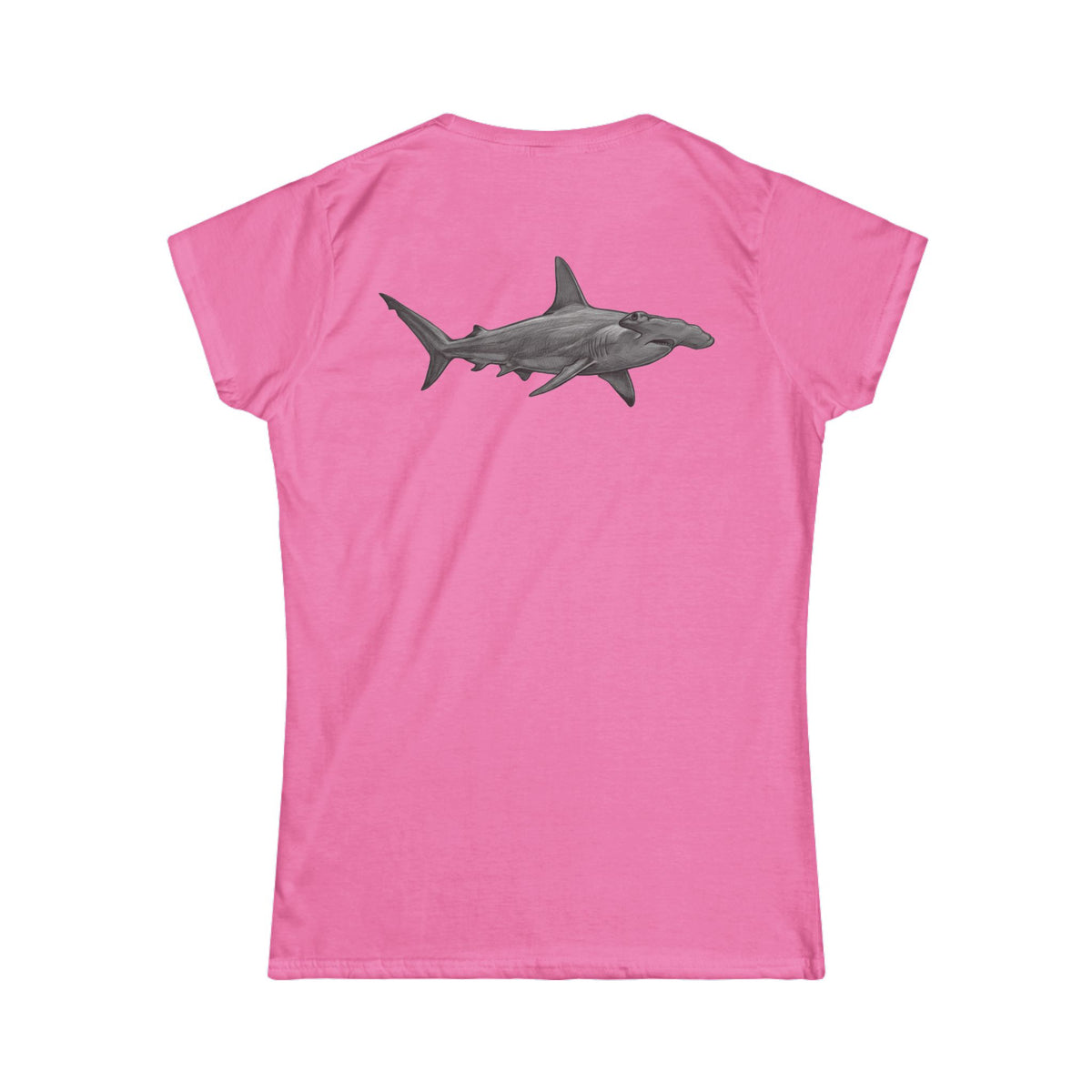 "Pencil Sketch Art Hammerhead Shark" Women's Tee
