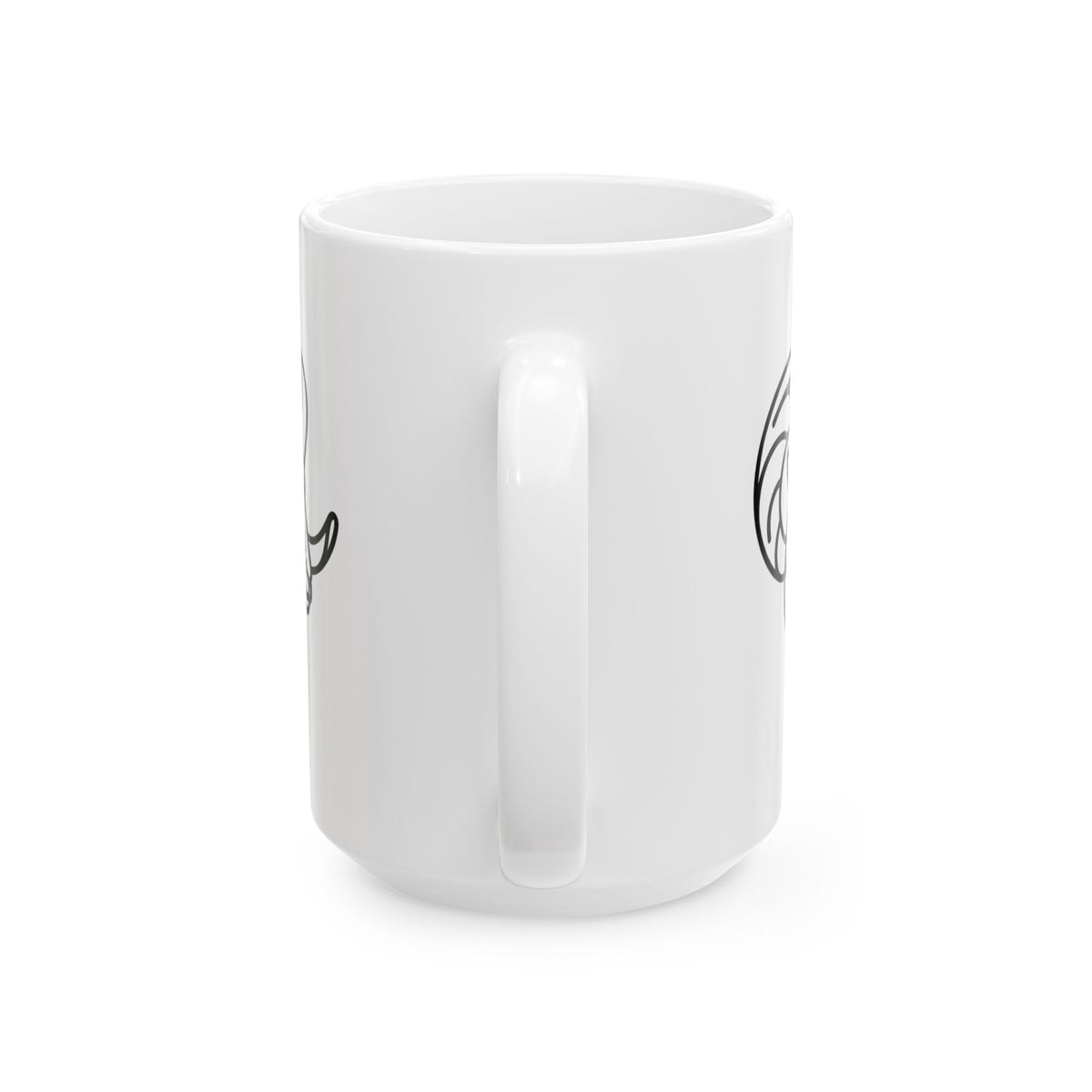 "Aries The Minimalist Ram" White Ceramic Mug