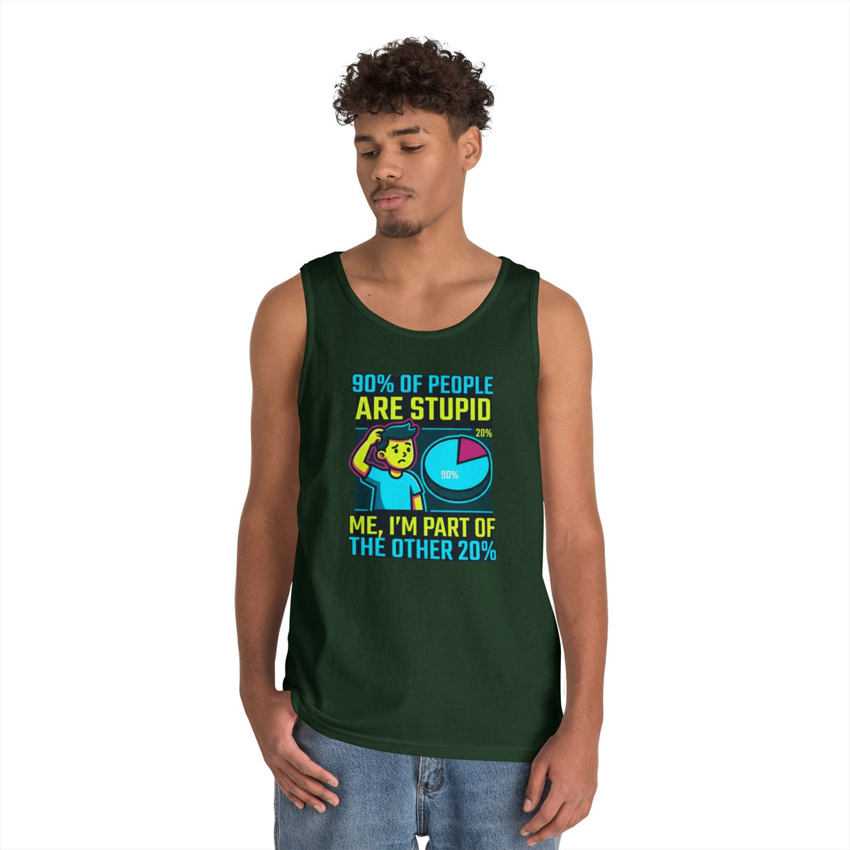 "90% Of People Are Stupid" Tank Top
