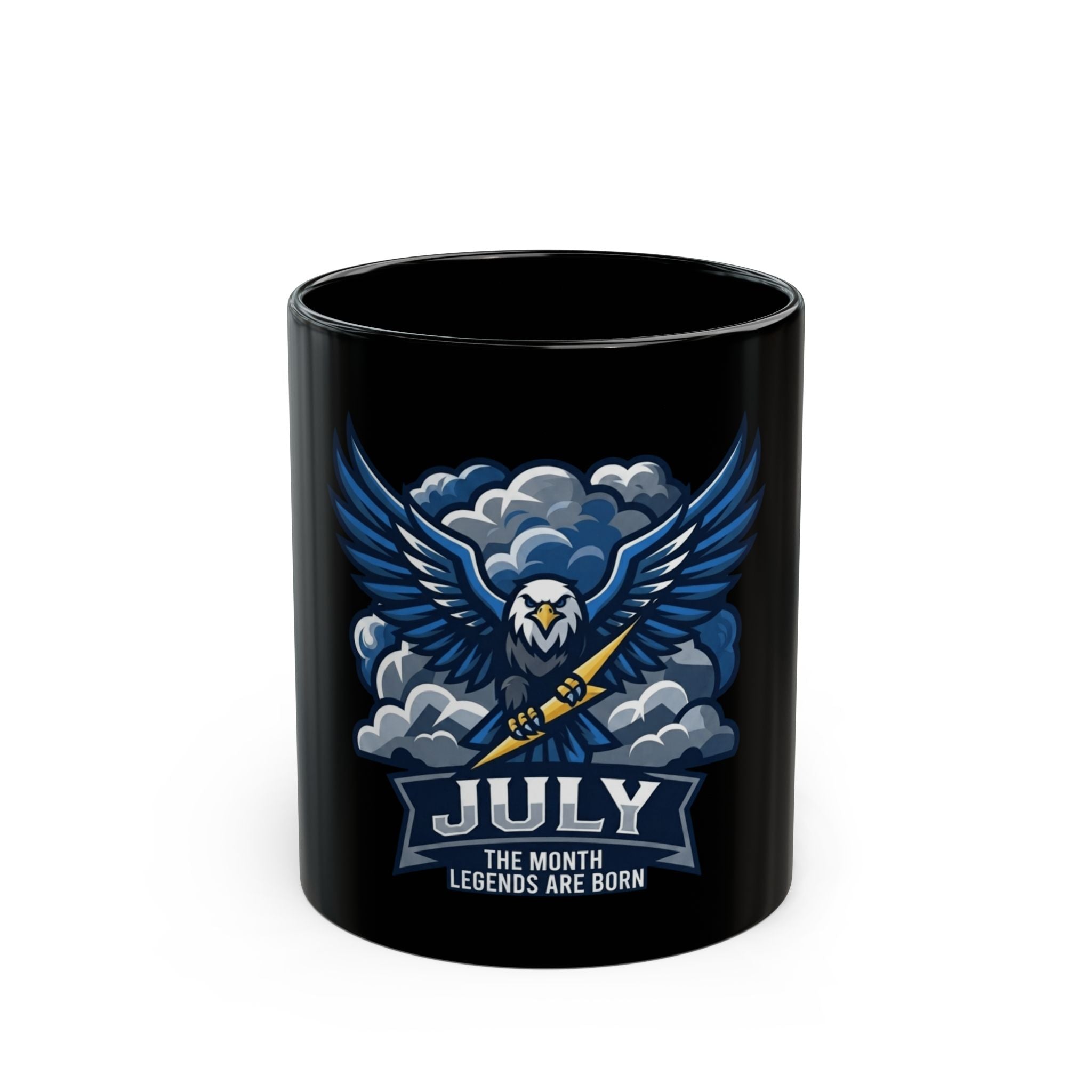 "July Legend" Black Ceramic Mug