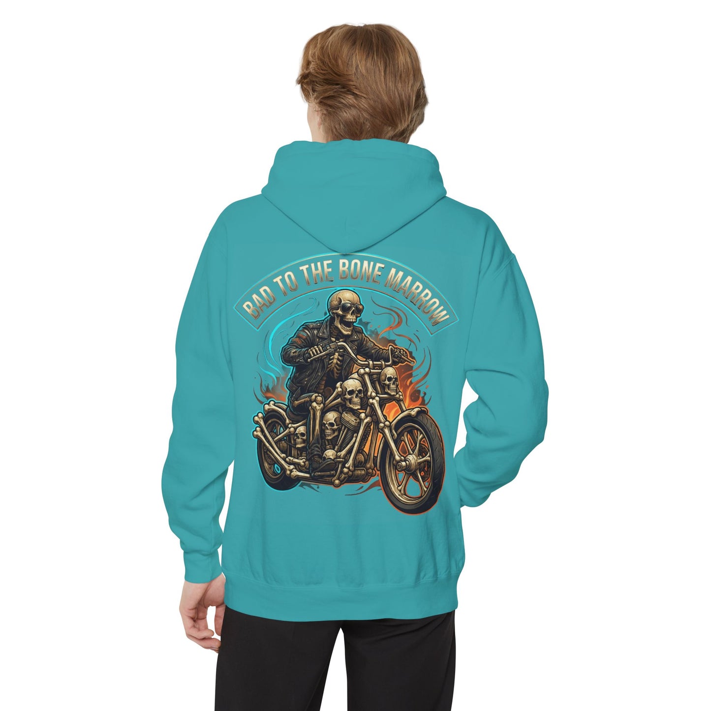 "Bad to the Bone Marrow" Garment-Dyed Hoodie