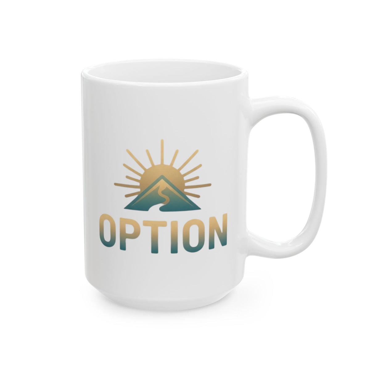 "Obstacle Or An Opportunity" White Ceramic Mug — Graphic