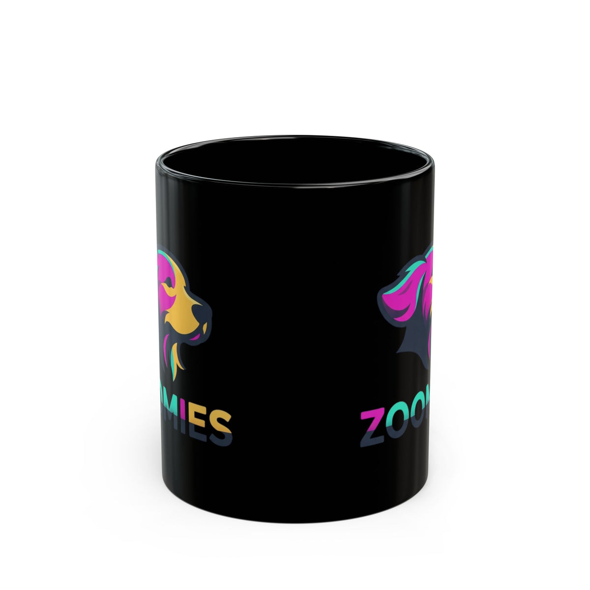 "Professional Zoomie Expert" Black Ceramic Mug — Graphic