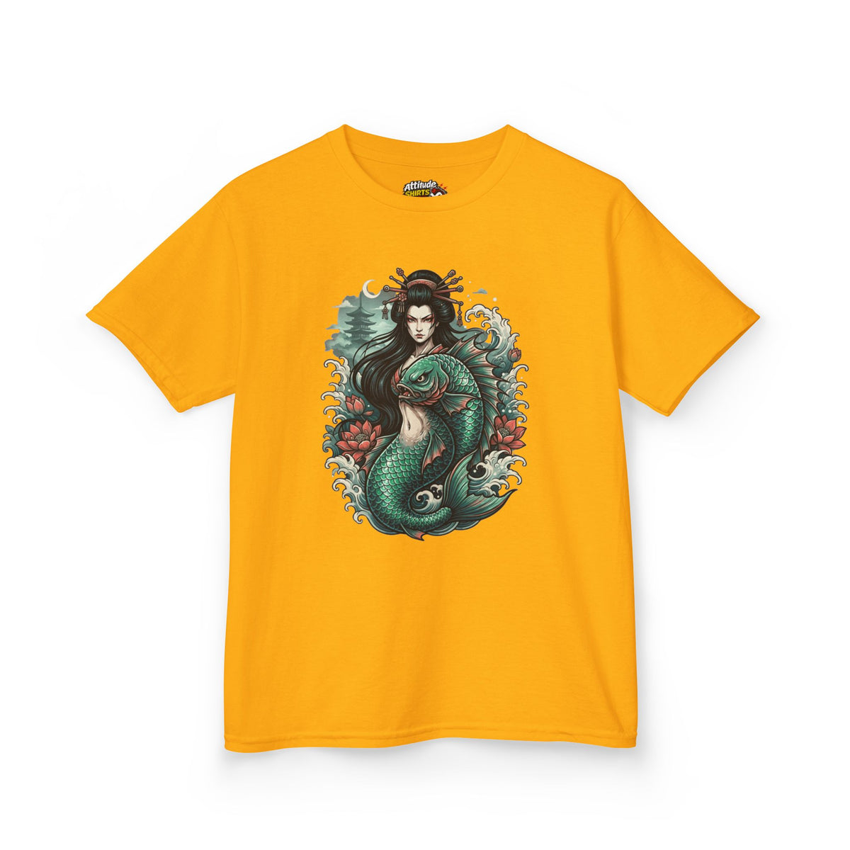 Color: Gold | Ningyo (Japanese Folklore) Kids Tee