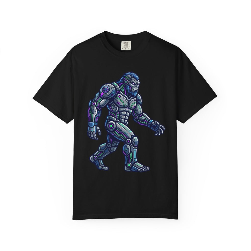 "Cyber Bigfoot" Unisex Garment-Dyed Tee