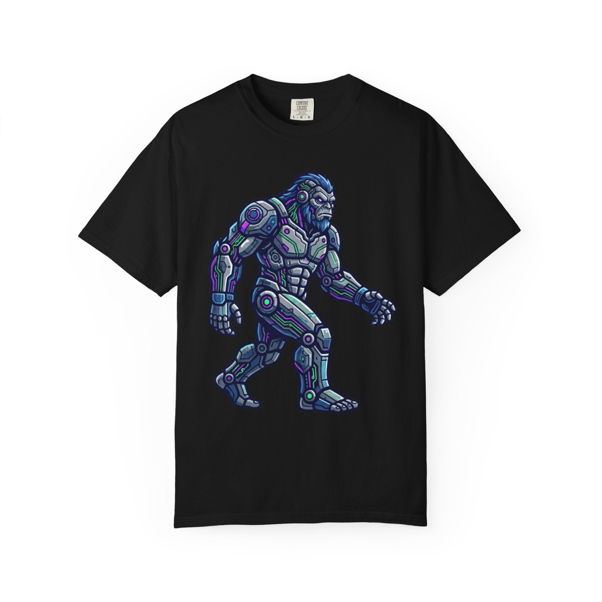 "Cyber Bigfoot" Unisex Garment-Dyed Tee
