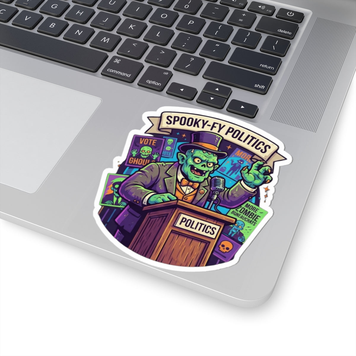 "Spooky-Fy Politics" Sticker — Main