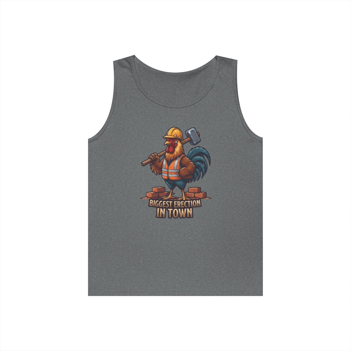 Color: Graphite Heather | Biggest Erection in Town Tank Top