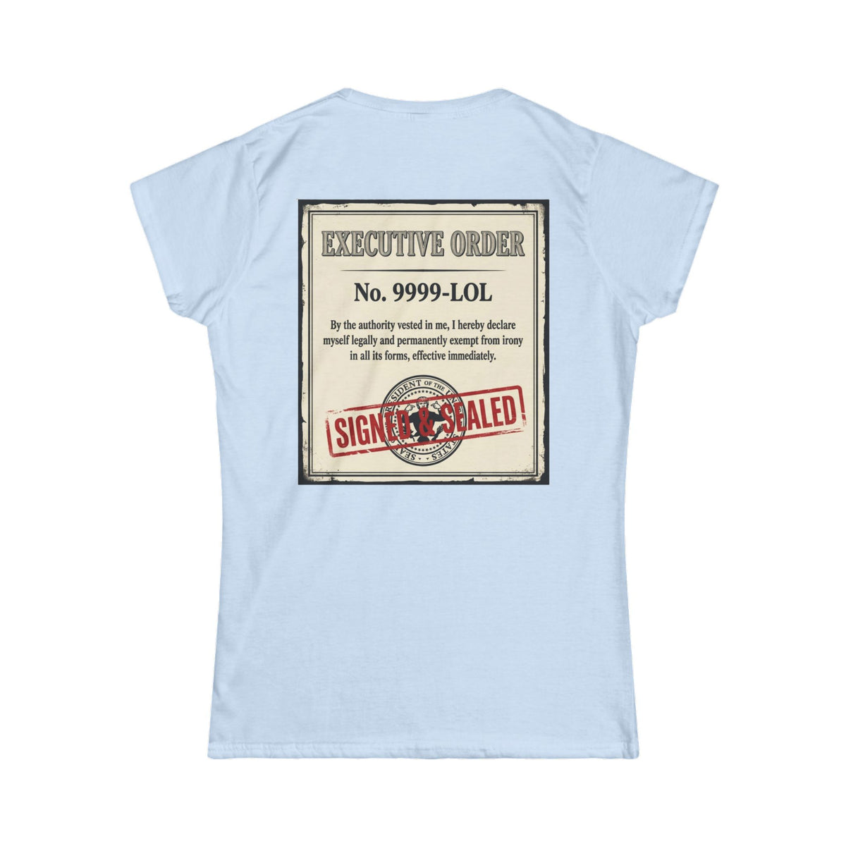 "Irony Free" Women's Tee