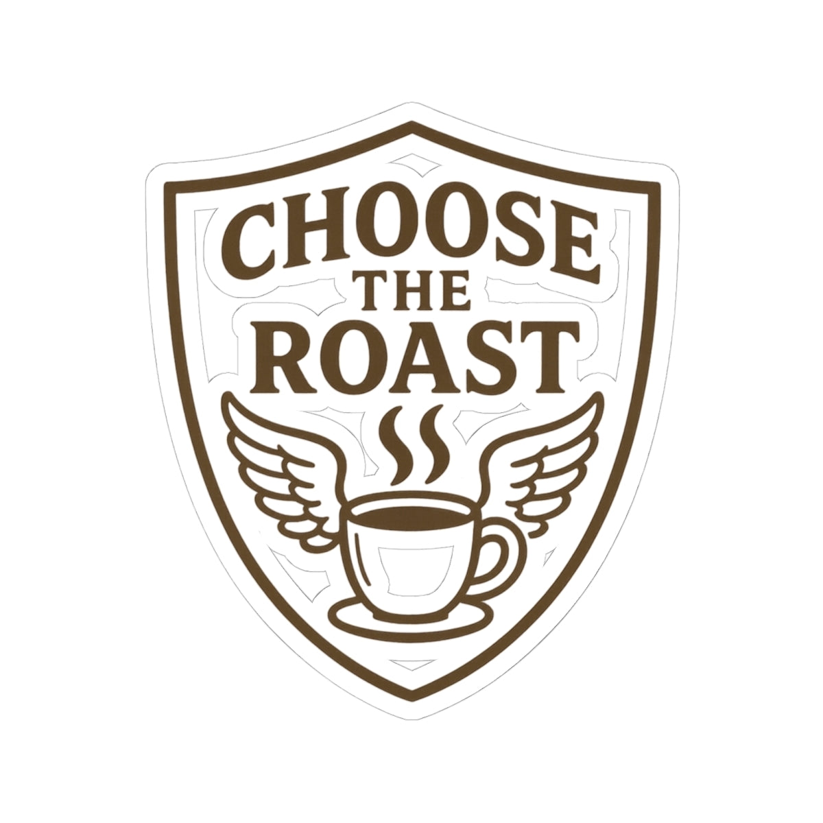Choose the Roast - Dark as Your Soul | Kiss-Cut Sticker — AttitudeShirts