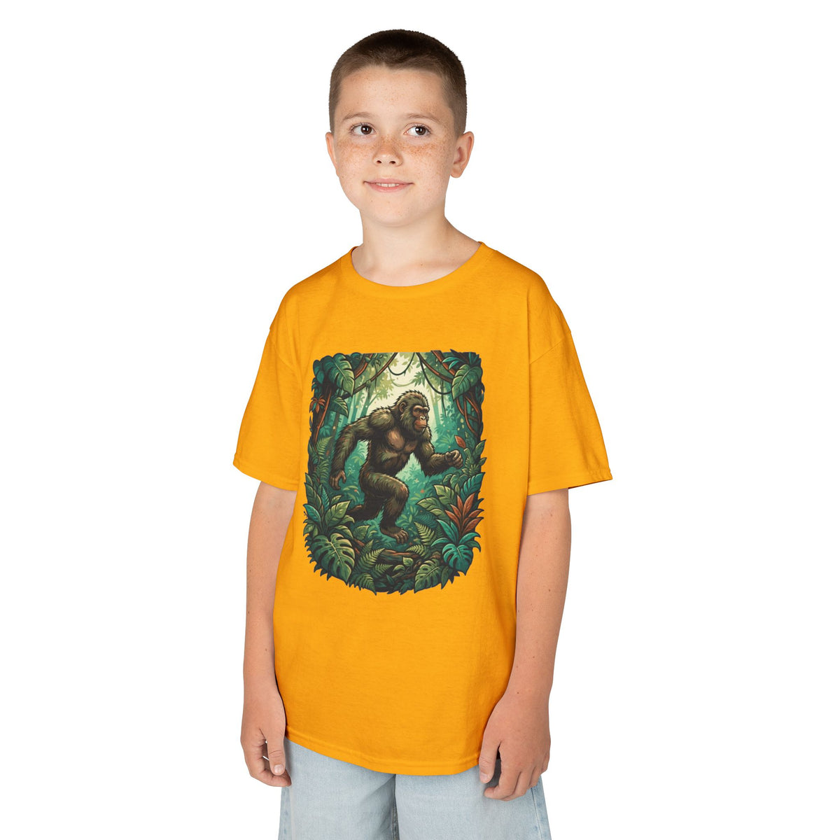 Color: Gold | The Bukit Timah Monkey Man (Singapore) Kids Tee