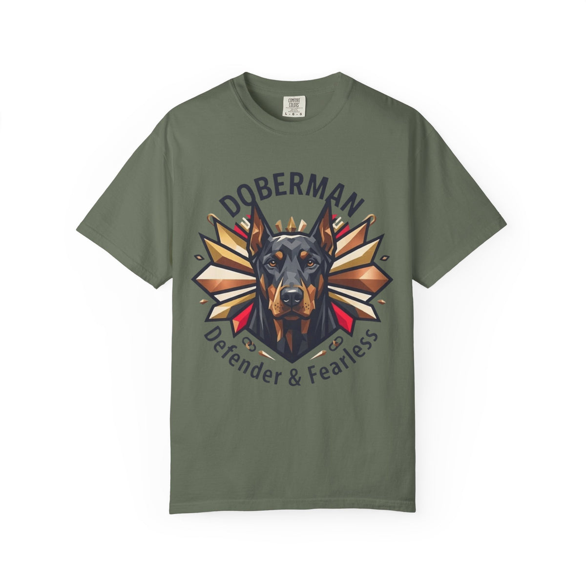 "Doberman Defender" Unisex Garment-Dyed Tee