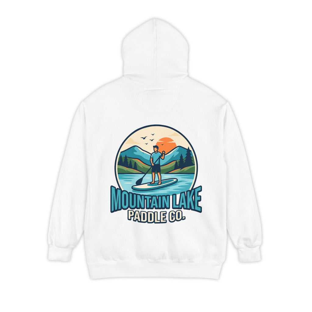 "Mountain Lake Paddle Board" Garment-Dyed Hoodie