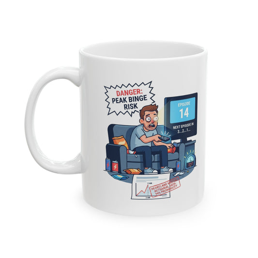 "Peak Bing Risk" White Ceramic Mug