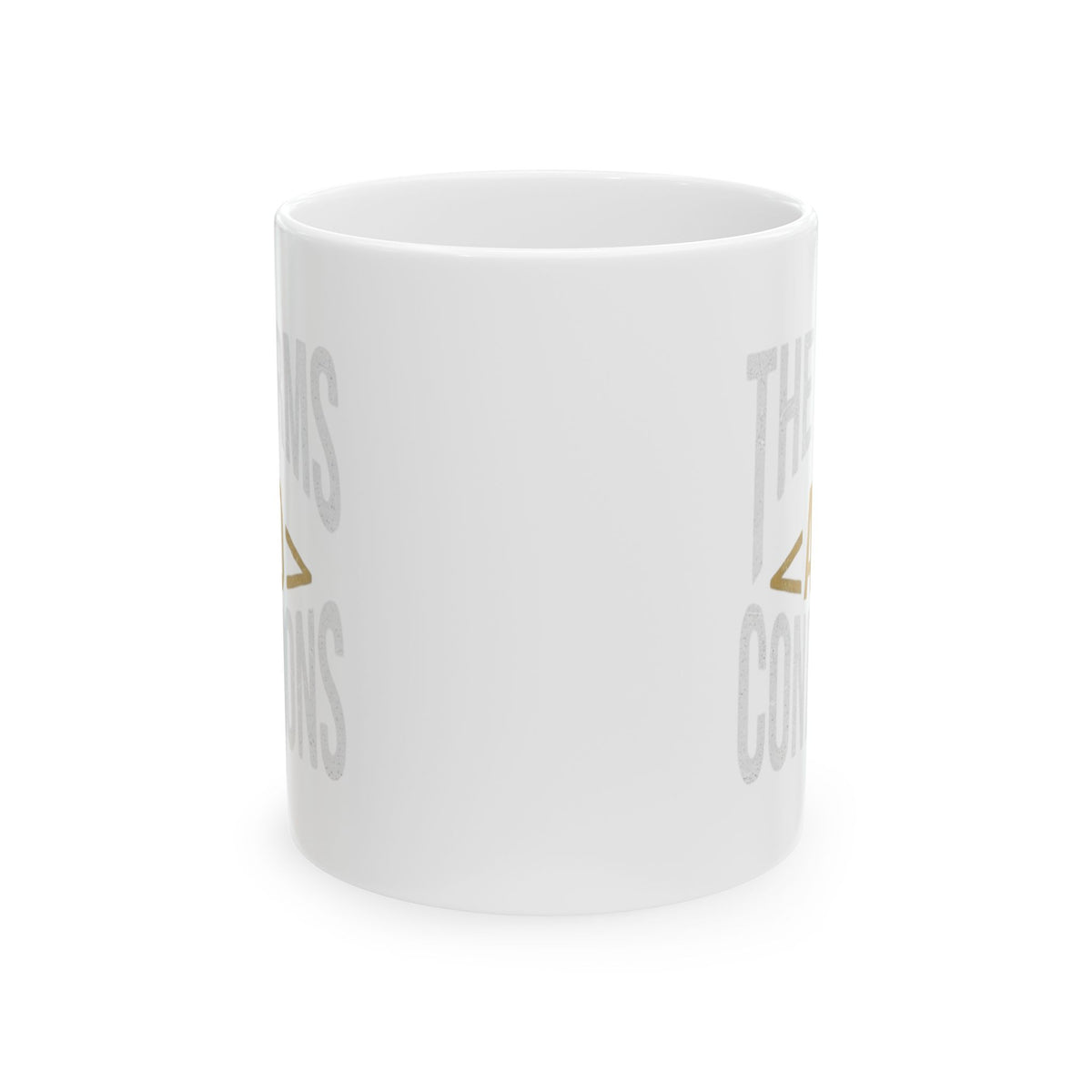 "Terms and Conditions" White Ceramic Mug — Graphic