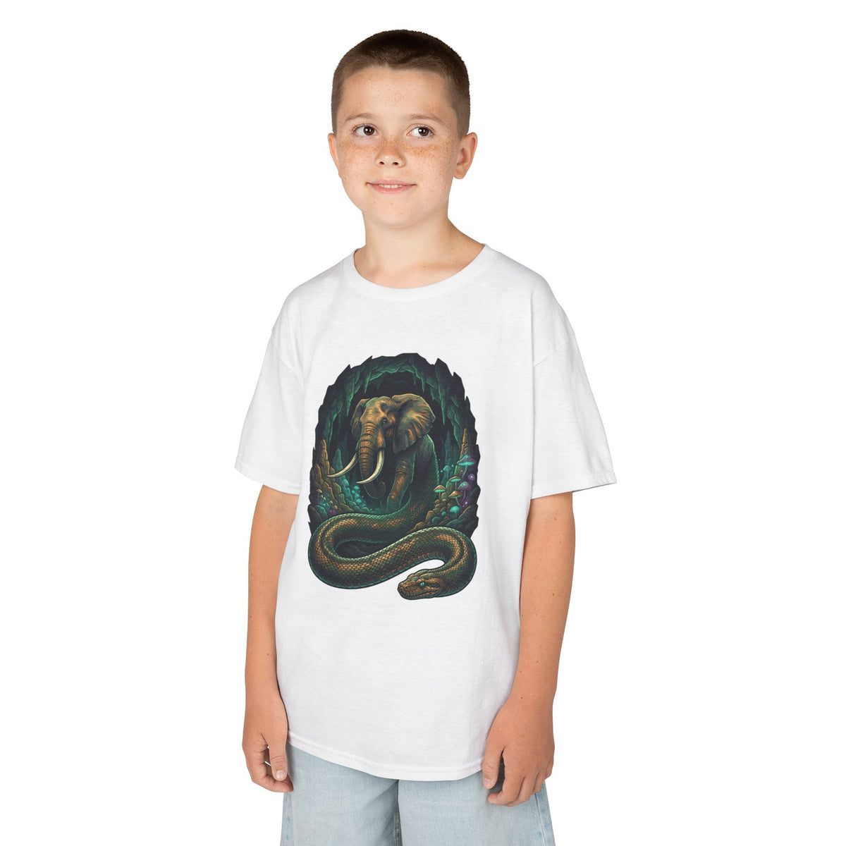 Color: White | Grootslang (South African Mythology) Kids Tee