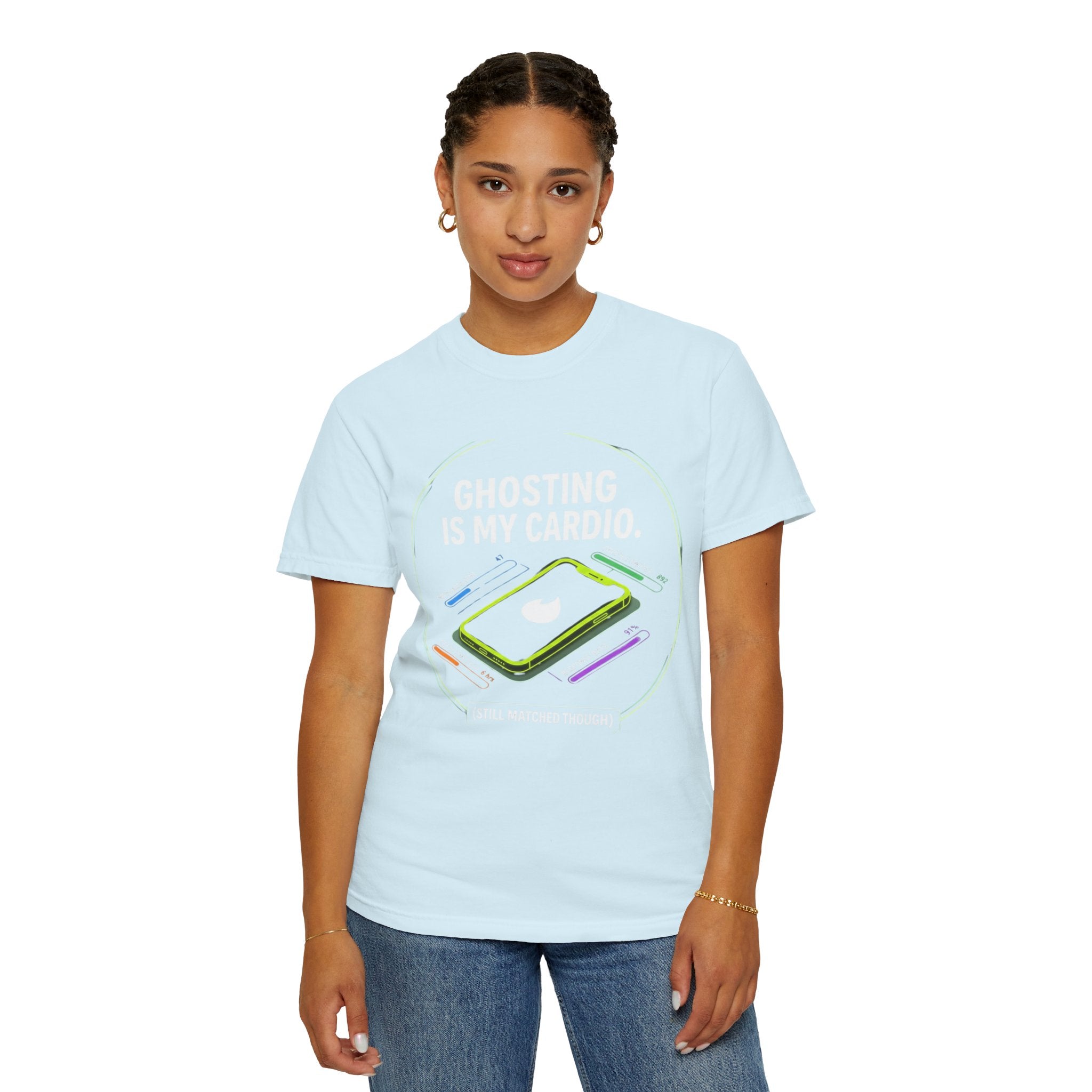 "Ghosting Is My Cardio" Unisex Garment-Dyed Tee