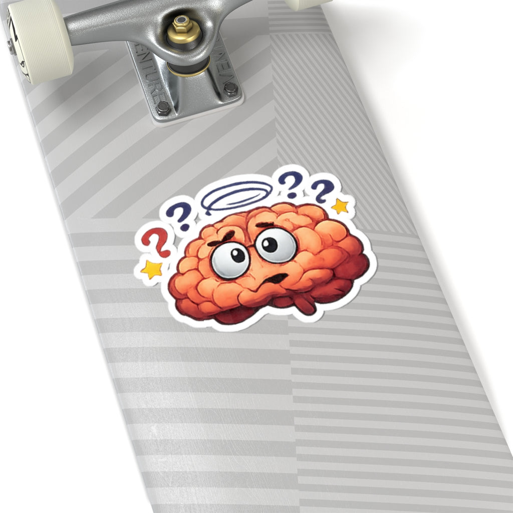 Error 404: Brain Not Found | Kiss-Cut Sticker — AttitudeShirts