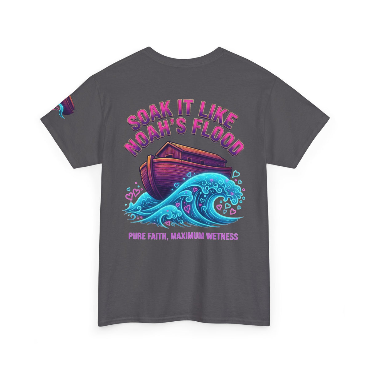 "Good Book Series Soak it Like Noah's Flood" Premium Graphic Tee