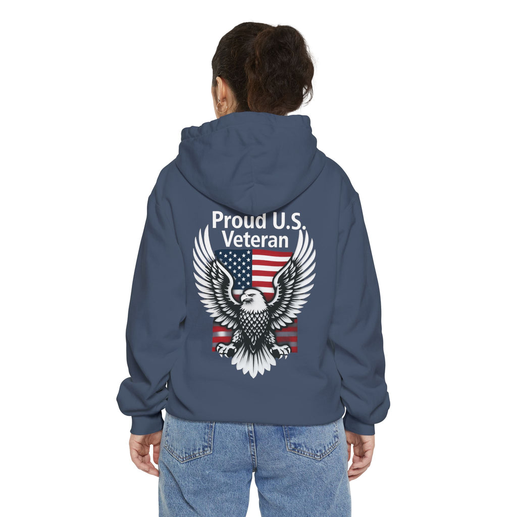 "Proud Veteran" Garment-Dyed Hoodie