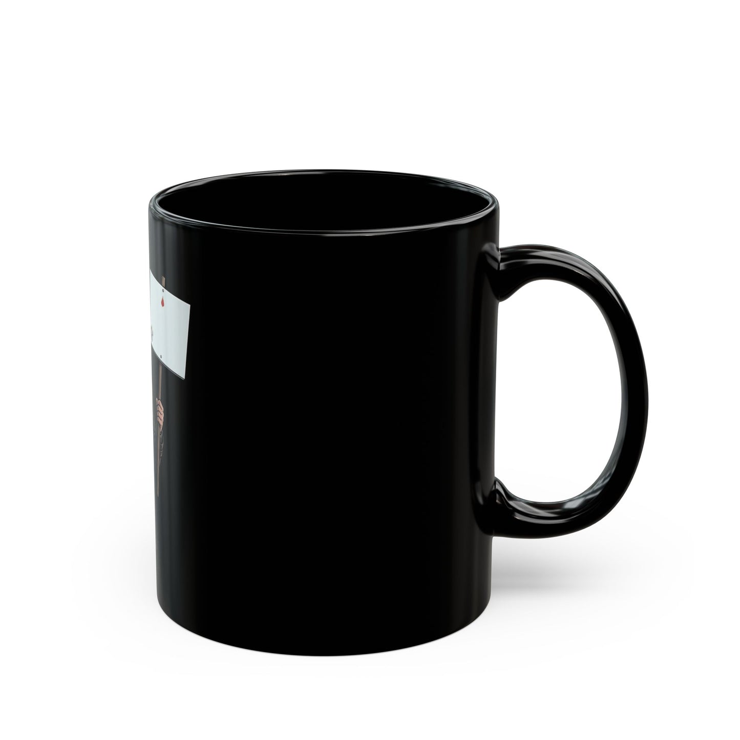 "Quiet" Black Ceramic Mug