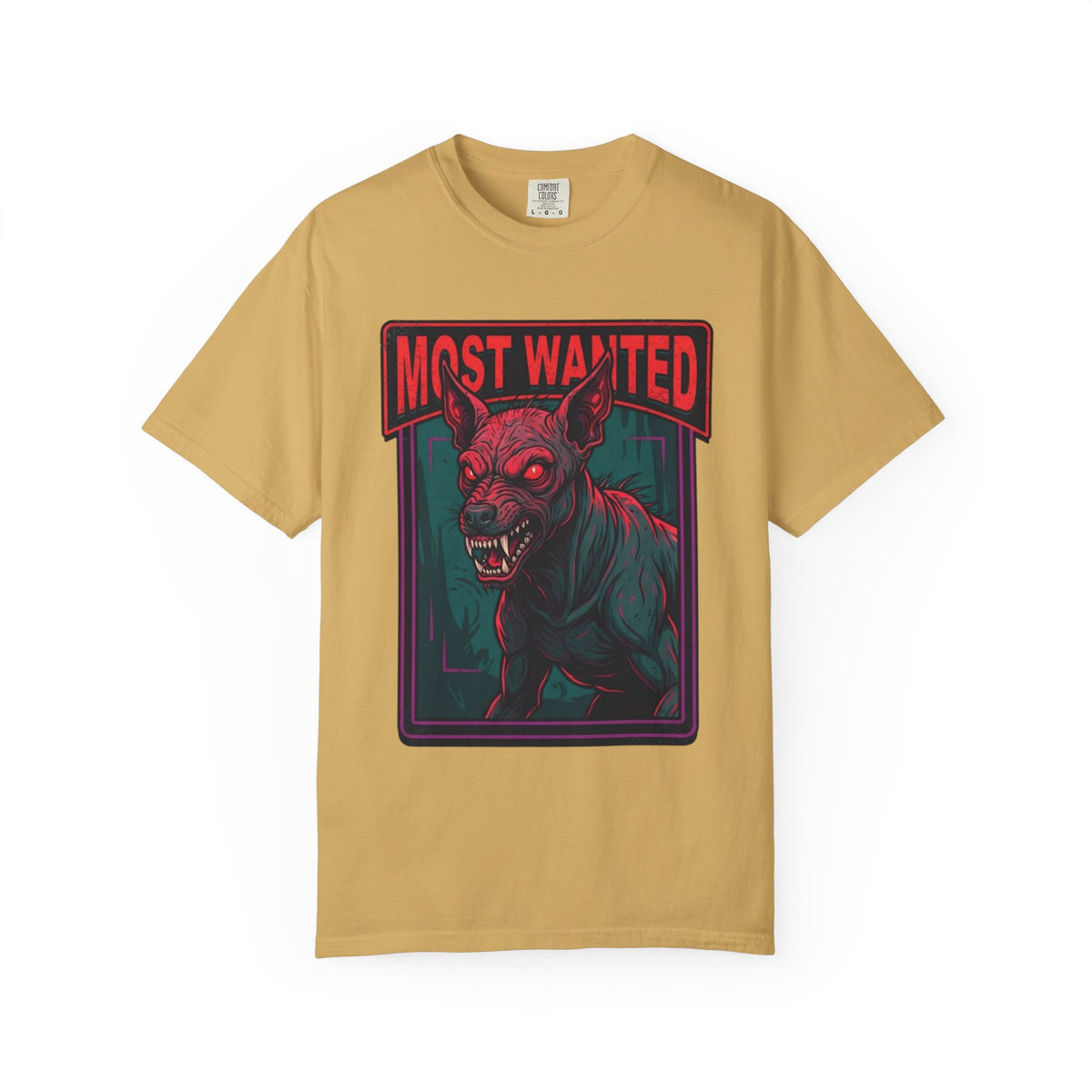 Color: Mustard | Chupacabra (Puerto Rico-Latin America) Unisex Garment-Dyed Tee