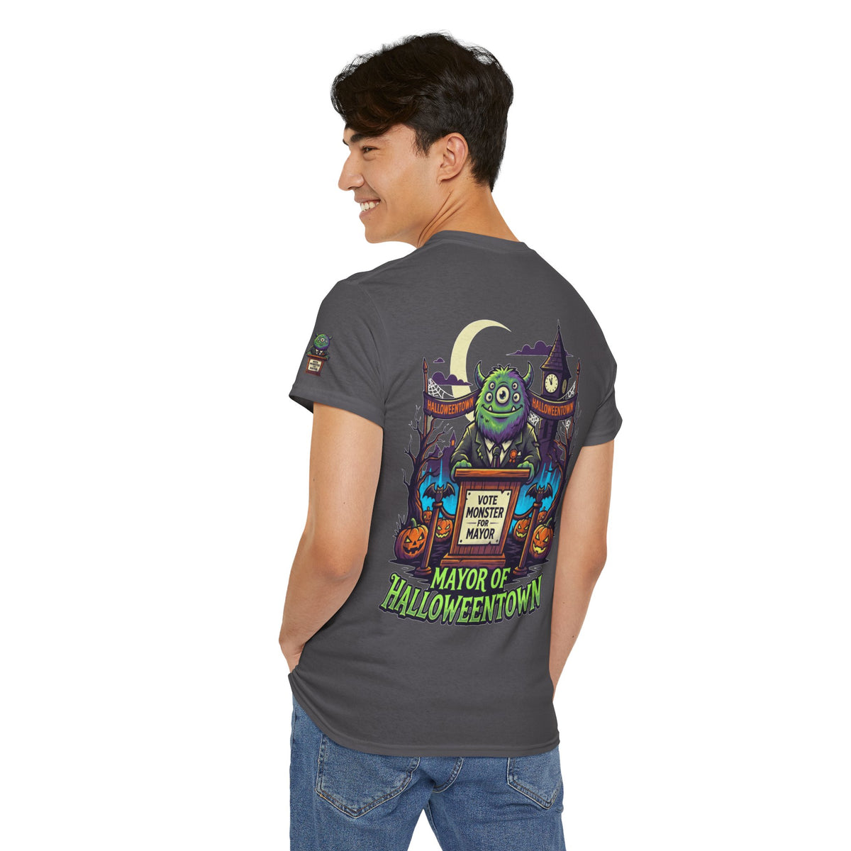 Color: Charcoal | Vote Monster For Mayor Premium Graphic Tee