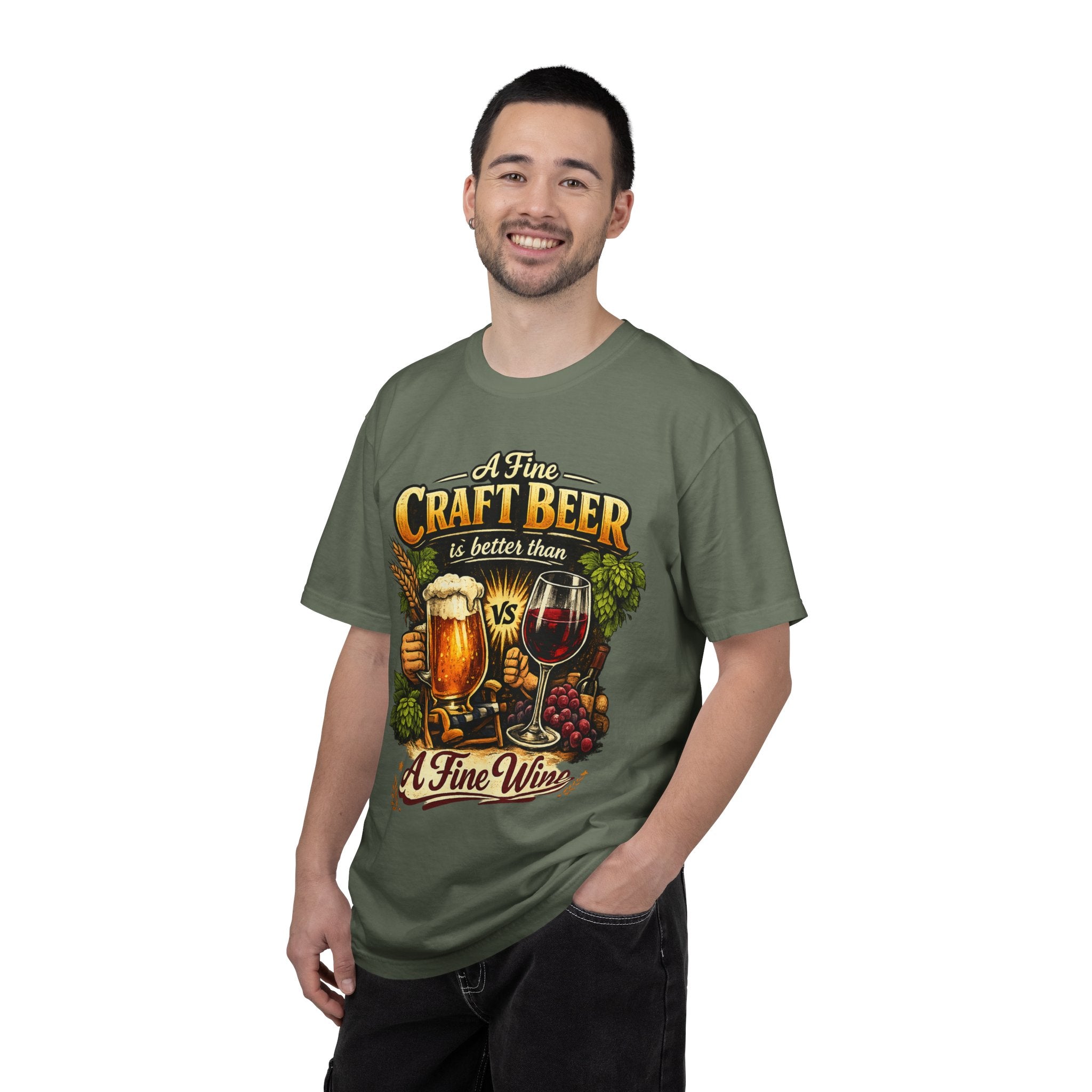 "Craft Beer Better Than Wine" Unisex Garment-Dyed Tee