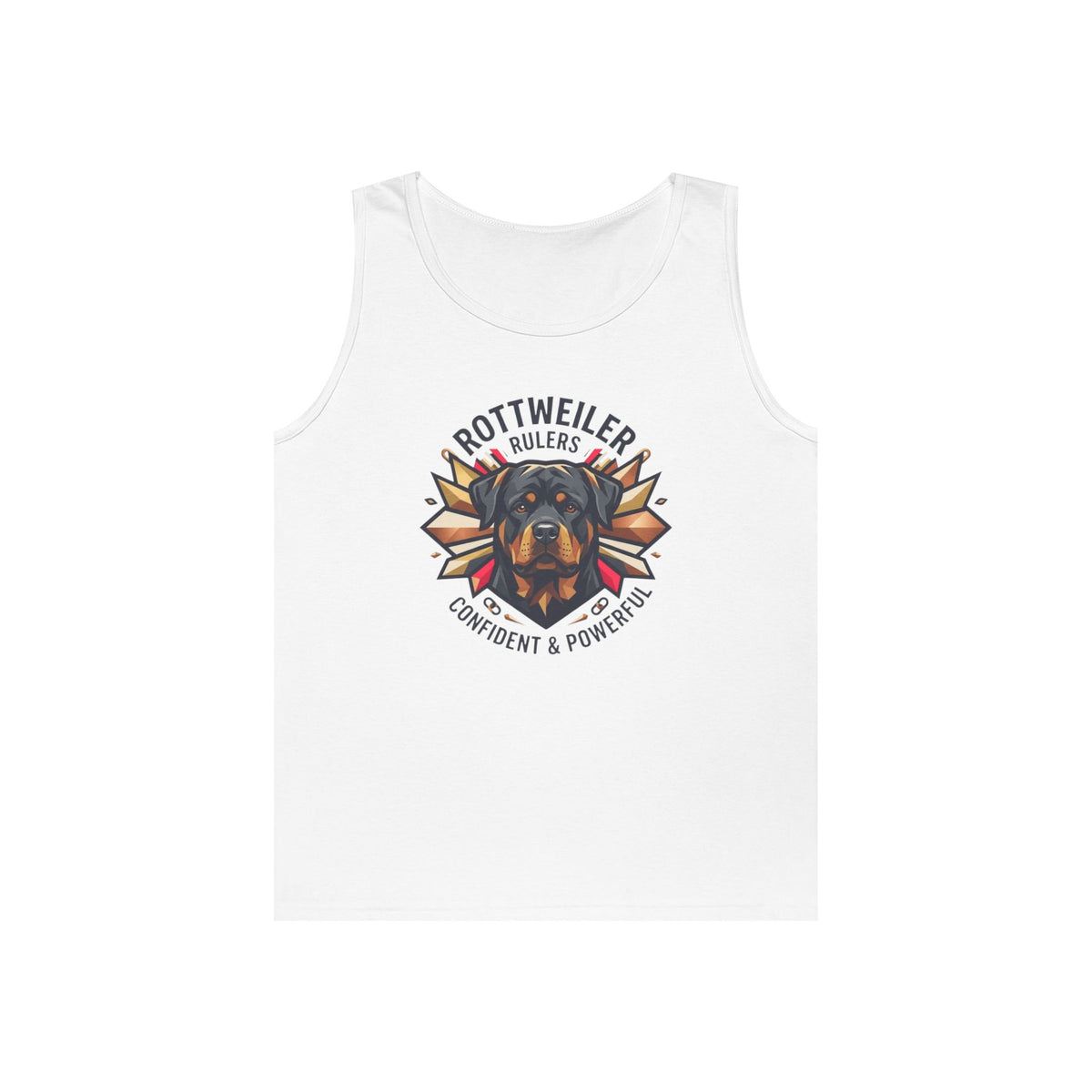 "Rottweiler Rulers Confident Powerful" Tank Top